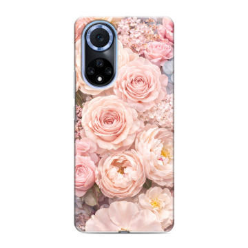 Силиконовый чехол на Huawei Nova 9 с принтом женский