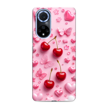 Силиконовый чехол на Huawei Nova 9 с принтом для девочек