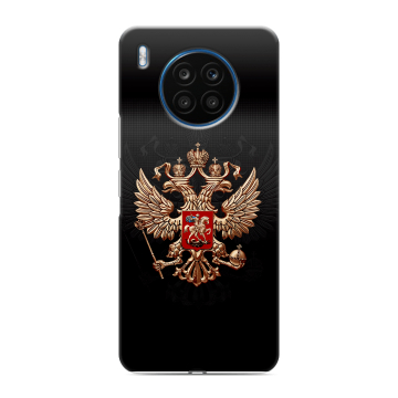 Силиконовый чехол на Huawei Honor 50 Lite с принтом Герб России Силиконовый чехол на Huawei Honor 50 Lite с принтом Герб России