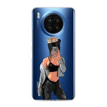 Силиконовый чехол на Huawei Honor 50 Lite с принтом Женские принты Силиконовый чехол на Huawei Honor 50 Lite с принтом Женские принты