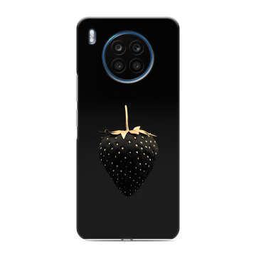 Силиконовый чехол на Huawei Honor 50 Lite с принтом Черная клубника Силиконовый чехол на Huawei Honor 50 Lite с принтом Черная клубника