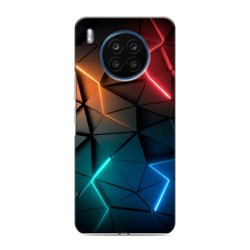 Силиконовый чехол на Huawei Honor 50 Lite с принтом Абстракция неон Силиконовый чехол на Huawei Honor 50 Lite с принтом Абстракция неон