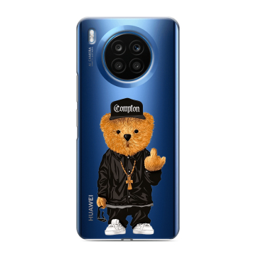 Силиконовый чехол на Huawei Honor 50 Lite с принтом Мишка