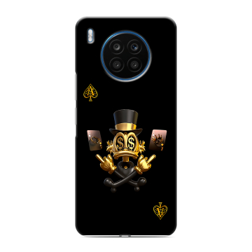 Силиконовый чехол на Huawei Honor 50 Lite с принтом Золотой скрудж макдак