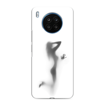 Силиконовый чехол на Huawei Honor 50 Lite с принтом Силуэт