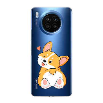 Силиконовый чехол на Huawei Honor 50 Lite с принтом Корги