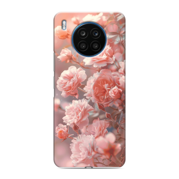 Силиконовый чехол на Huawei Honor 50 Lite с принтом Розовые розы