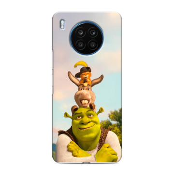 Силиконовый чехол на Huawei Honor 50 Lite с принтом Шрек Shrek