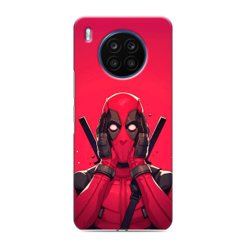 Силиконовый чехол на Huawei Honor 50 Lite с принтом Дедпул Deadpool