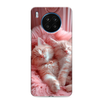 Силиконовый чехол на Huawei Honor 50 Lite с принтом котята котики Силиконовый чехол на Huawei Honor 50 Lite с принтом котята котики