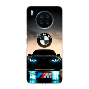 Силиконовый чехол на Huawei Honor 50 Lite с принтом БМВ BMW Силиконовый чехол на Huawei Honor 50 Lite с принтом БМВ BMW