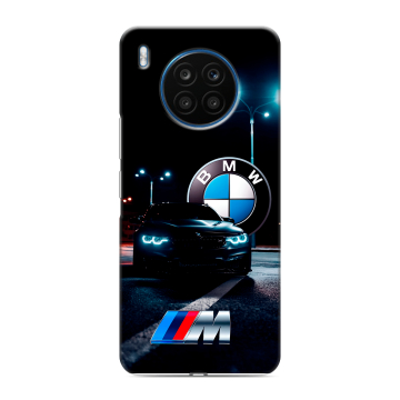 Силиконовый чехол на Huawei Honor 50 Lite с принтом БМВ BMW Силиконовый чехол на Huawei Honor 50 Lite с принтом БМВ BMW