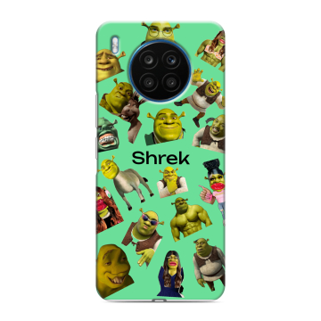 Силиконовый чехол на Huawei Honor 50 Lite с принтом Шрек Shrek
