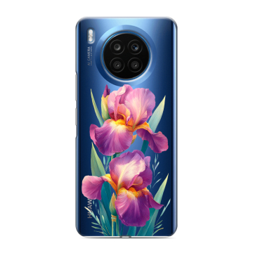 Силиконовый чехол на Huawei Honor 50 Lite с принтом Цветы орхидеи