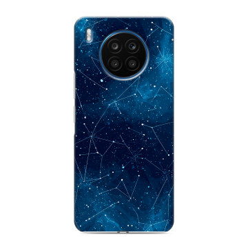 Силиконовый чехол на Huawei Honor 50 Lite с принтом Космос звезды