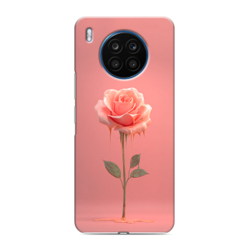 Силиконовый чехол на Huawei Honor 50 Lite с принтом Розовая роза