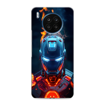 Силиконовый чехол на Huawei Honor 50 Lite с принтом IronMan Железный человек