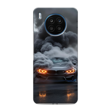 Силиконовый чехол на Huawei Honor 50 Lite с принтом BMW БМВ Силиконовый чехол на Huawei Honor 50 Lite с принтом BMW БМВ