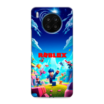 Силиконовый чехол на Huawei Honor 50 Lite с принтом Roblox Роблокс