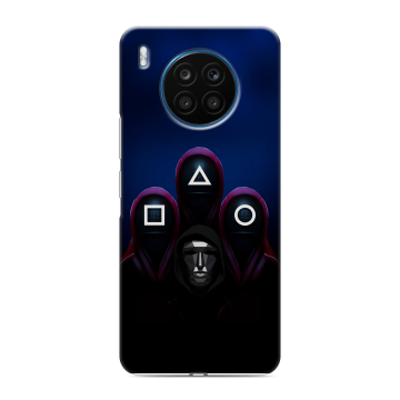 Силиконовый чехол на Huawei Honor 50 Lite с принтом Игра Кальмара
