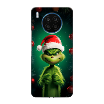 Силиконовый чехол на Huawei Honor 50 Lite с принтом Гринч Новый год Рождество