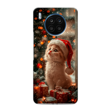 Силиконовый чехол на Huawei Honor 50 Lite с принтом Новый год
