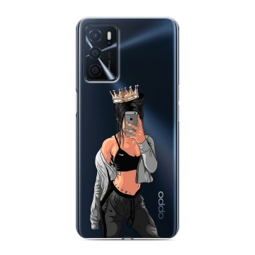 Силиконовый чехол на OPPO A16 с принтом Женские принты Силиконовый чехол на OPPO A16 с принтом Женские принты