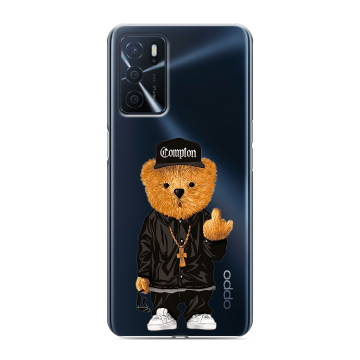 Силиконовый чехол на OPPO A16 с принтом Мишка Силиконовый чехол на OPPO A16 с принтом Мишка