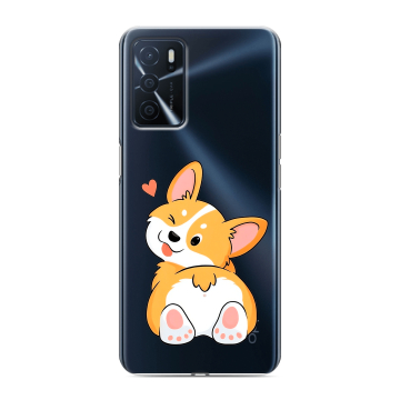 Силиконовый чехол на OPPO A16 с принтом Корги Силиконовый чехол на OPPO A16 с принтом Корги