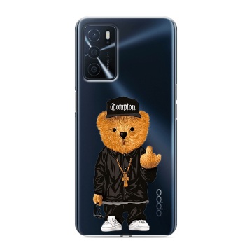 Силиконовый чехол на OPPO A16 с принтом Плюшевый медведь Силиконовый чехол на OPPO A16 с принтом Плюшевый медведь