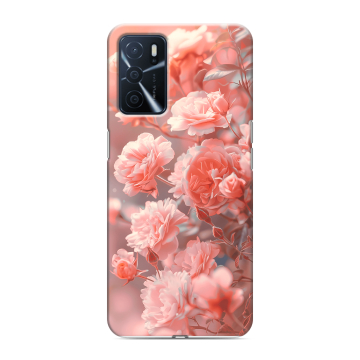 Силиконовый чехол на OPPO A16 с принтом Розы цветы Силиконовый чехол на OPPO A16 с принтом Розы цветы