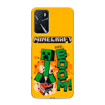 Силиконовый чехол на OPPO A16 с принтом Майнкрафт Minecraft Силиконовый чехол на OPPO A16 с принтом Майнкрафт Minecraft