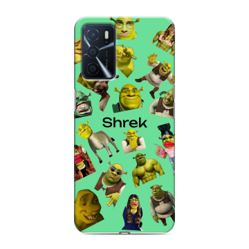 Силиконовый чехол на OPPO A16 с принтом Шрек Shrek Силиконовый чехол на OPPO A16 с принтом Шрек Shrek