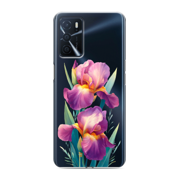Силиконовый чехол на OPPO A16 с принтом Цветы орхидеи Силиконовый чехол на OPPO A16 с принтом Цветы орхидеи