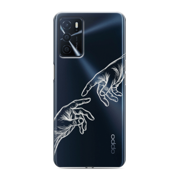 Силиконовый чехол на OPPO A16 с принтом Сотворение мира Силиконовый чехол на OPPO A16 с принтом Сотворение мира