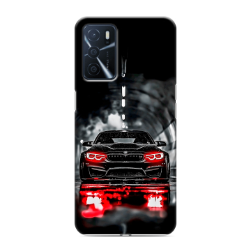 Силиконовый чехол на OPPO A16 с принтом BMW БМВ