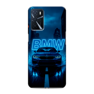 Силиконовый чехол на OPPO A16 с принтом BMW БМВ Силиконовый чехол на OPPO A16 с принтом BMW БМВ