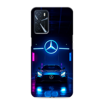 Силиконовый чехол на OPPO A16 с принтом Mercedes Мерседес Силиконовый чехол на OPPO A16 с принтом Mercedes Мерседес