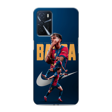Силиконовый чехол на OPPO A16 с принтом Барселона Barca Yamal Силиконовый чехол на OPPO A16 с принтом Барселона Barca Yamal