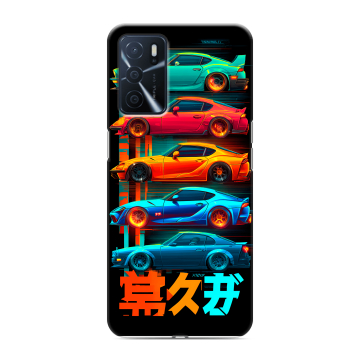 Силиконовый чехол на OPPO A16 с принтом машины тачки Силиконовый чехол на OPPO A16 с принтом машины тачки
