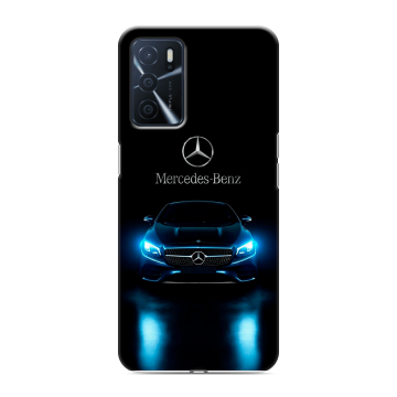 Силиконовый чехол на OPPO A16 с принтом Mercedes Мерседес