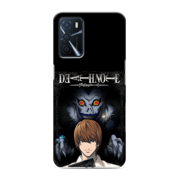 Силиконовый чехол на OPPO A16 с принтом Death note Тетрадь смерти Силиконовый чехол на OPPO A16 с принтом Death note Тетрадь смерти