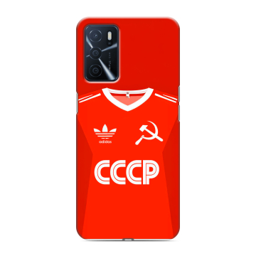 Силиконовый чехол на OPPO A16 с принтом Флаг Герб СССР Силиконовый чехол на OPPO A16 с принтом Флаг Герб СССР