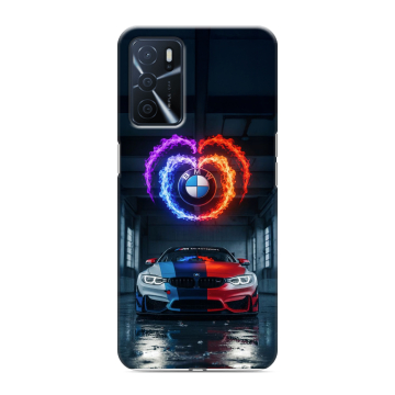 Силиконовый чехол на OPPO A16 с принтом BMW БМВ Силиконовый чехол на OPPO A16 с принтом BMW БМВ