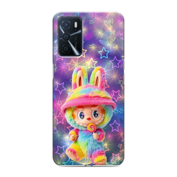 Силиконовый чехол на OPPO A16 с принтом Labubu Лабубу Силиконовый чехол на OPPO A16 с принтом Labubu Лабубу