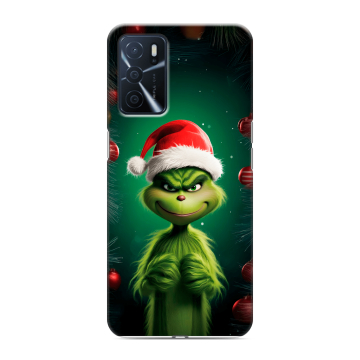 Силиконовый чехол на OPPO A16 с принтом Гринч Новый год Рождество Силиконовый чехол на OPPO A16 с принтом Гринч Новый год Рождество