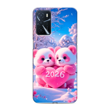 Силиконовый чехол на OPPO A16 с принтом Новый год Силиконовый чехол на OPPO A16 с принтом Новый год