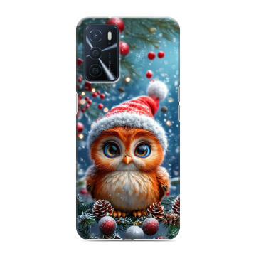 Силиконовый чехол на OPPO A16 с принтом Новый год Силиконовый чехол на OPPO A16 с принтом Новый год
