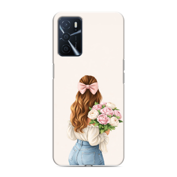 Силиконовый чехол на OPPO A16 с принтом женский Силиконовый чехол на OPPO A16 с принтом женский