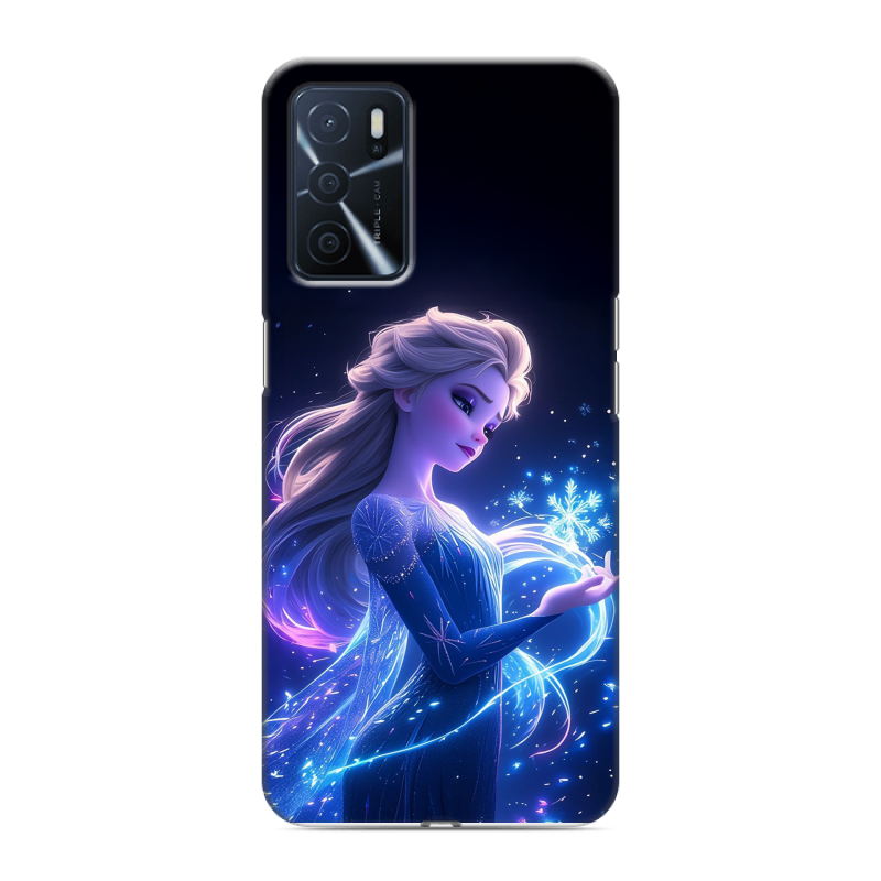 Силиконовый противоударный чехол на OPPO A16 с принтом Холодное сердце Frozen Силиконовый противоударный чехол на OPPO A16 с принтом Холодное сердце Frozen